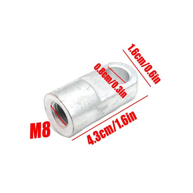2 шт. Автомобильная газовая пружина, универсальный соединитель M6/M8, концевой фитинг, разъемы для замены, фиксированная/M6/M8, внутренняя/наружная резьба