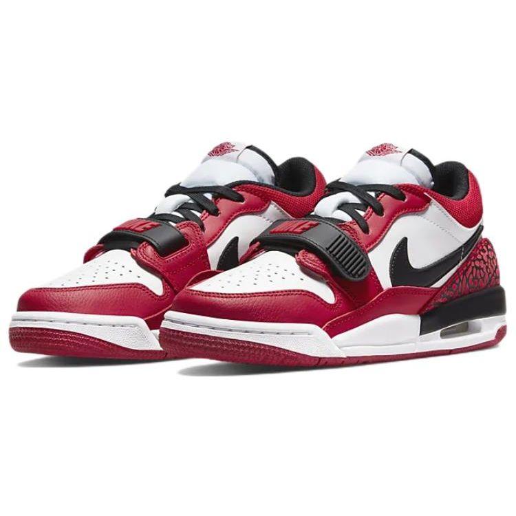 Кроссовки Air Jordan Legacy 312 Low GS Чикаго Красный Детские Белые Черные Спортивный Красный CD9054-116