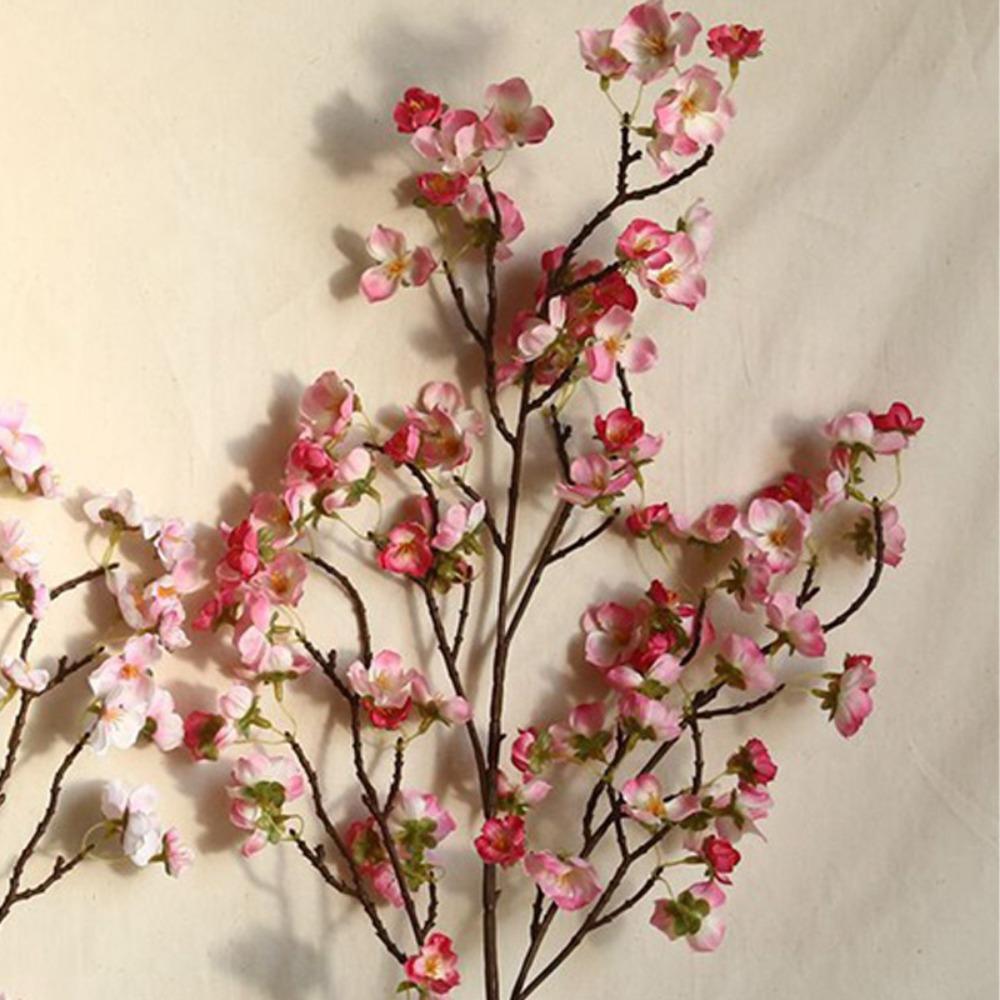 97cm Artificial Cherry Blossom 4 Branches Faux Floral Branches Spring Season