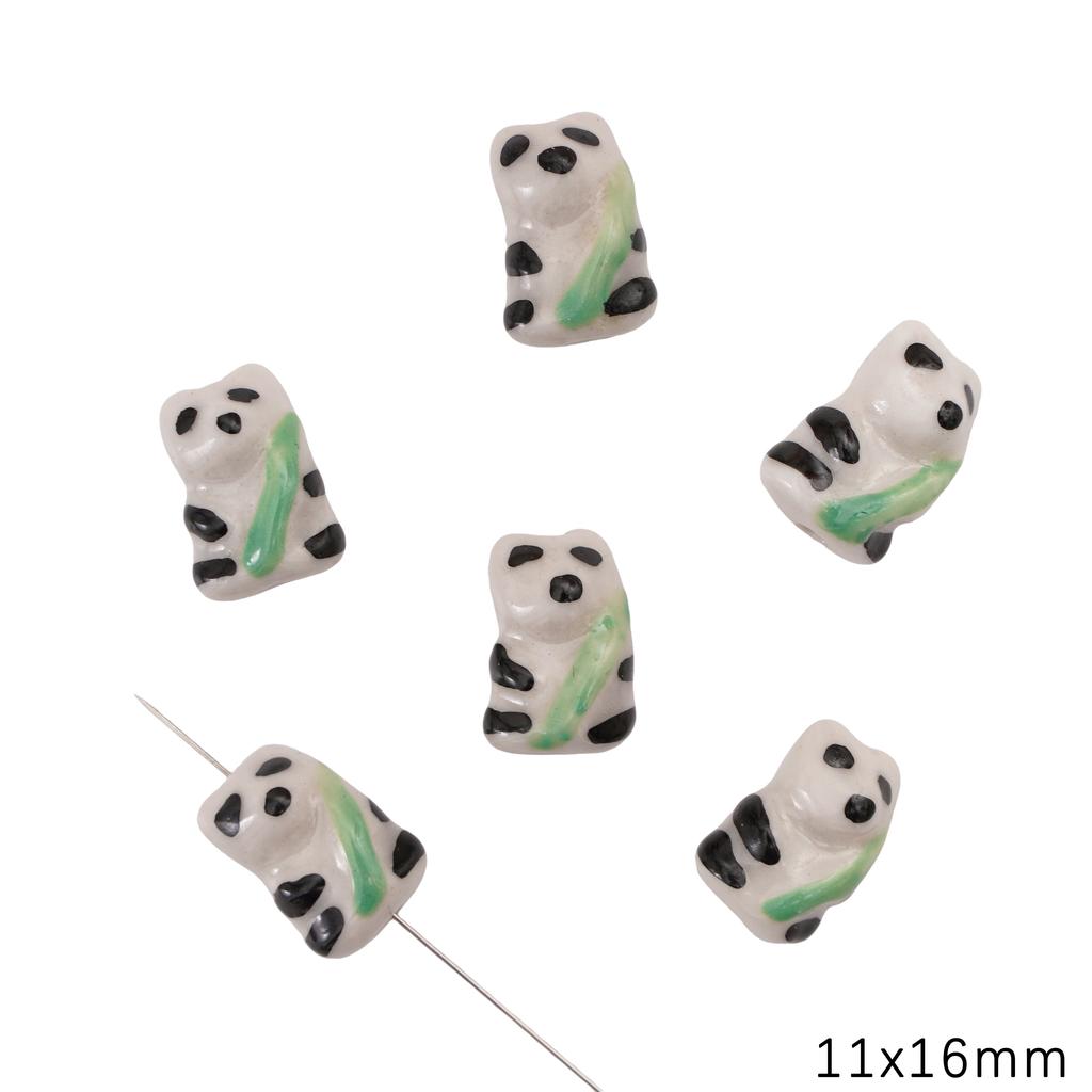 Керамические расписанные вручную бусины для милых животных-подвесок для браслетов, ожерелий и ювелирных изделий своими руками