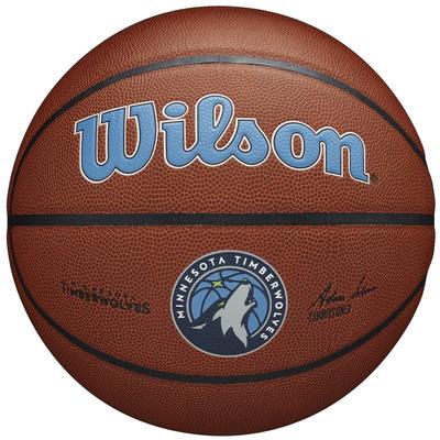 Wilson Мяч Team Alliance Minnesota Timberwolves, унисекс, коричневый, баскетбольный