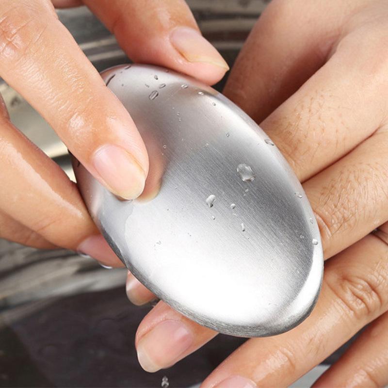 Брусок из нержавеющей стали для удаления запаха мыла для очистки рыбы, лука, чеснока, рыбы и других сильных запахов с рук и кожи, кухонные гаджеты