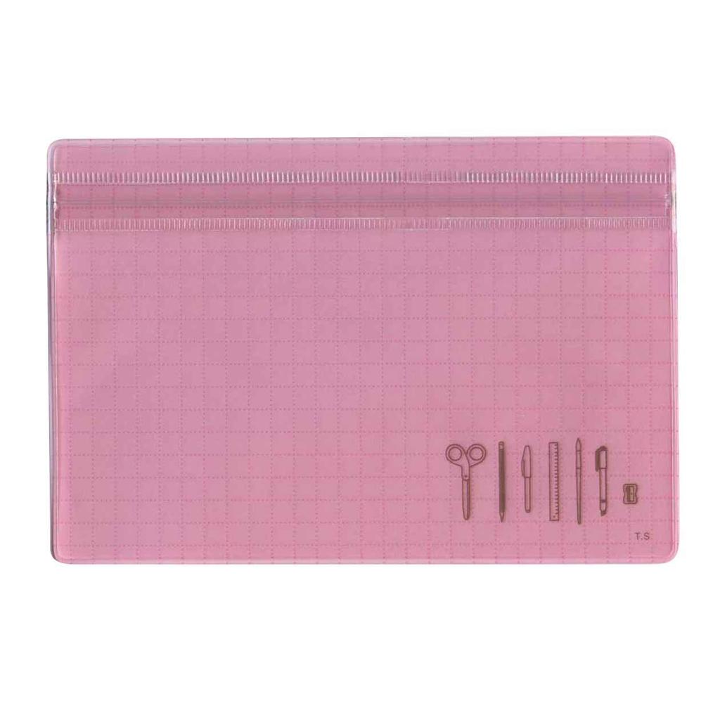MDS Zipper File Bag S Stationery Pattern 38-029