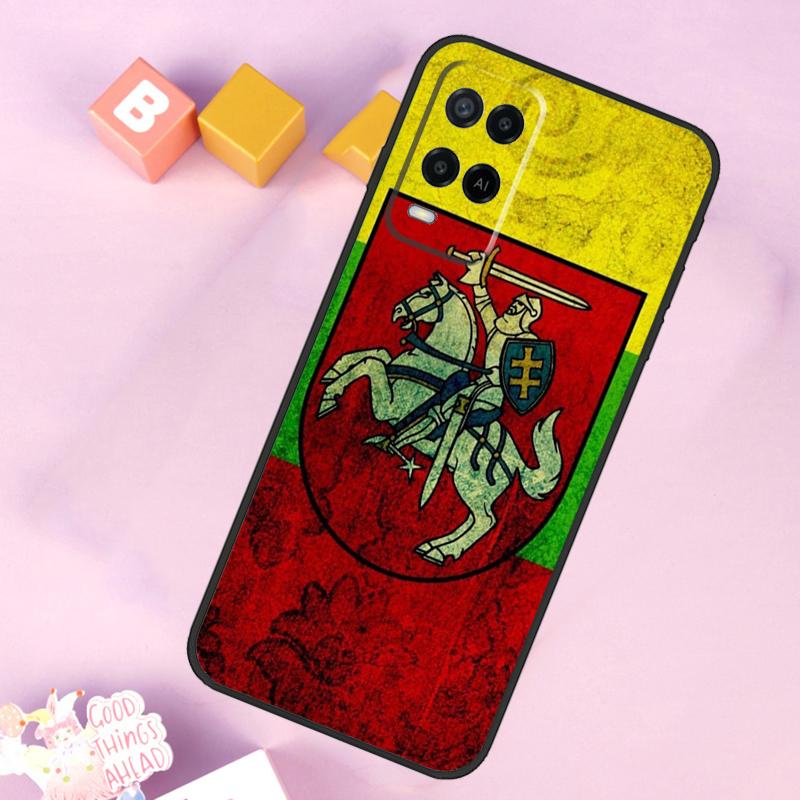 Чехол с флагом Литвы для Oppo A98 A78 A18 A38 A58 A74 A94 A54 A15 A17 A57 A6 A5 Pro A16 A76 A96 A40 A60 A80