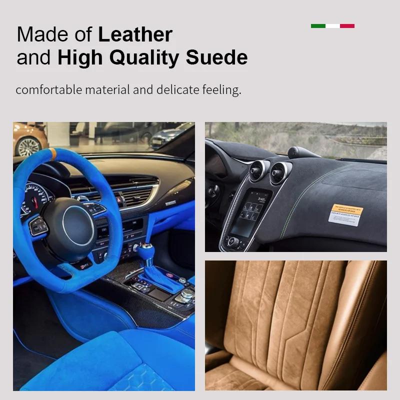 Leather Suede Car Key Case Cover Shell for Mercedes Benz A B C E S G Class W204 W205 W212 W213 W176 W177 GLC CLA AMG Accessories