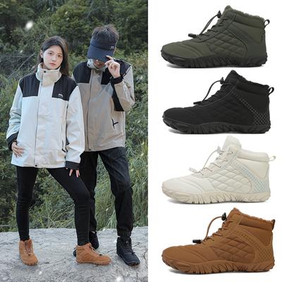 Новые хлопковые туфли мужские и женские удобные теплые хлопковые ботинки на толстой подошве, зимние ботинки, повседневные хлопковые туфли для пары