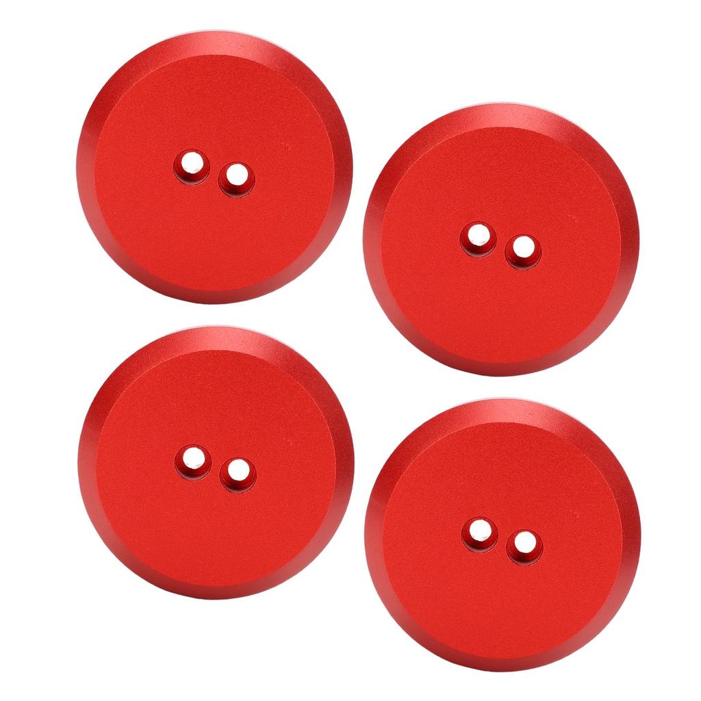 4 Pcs Jack Puck Replacement for Corvette C5 C6 C7 C8 1997-2023 Car Red Aluminum Alloy Jack Pad Lifting Puck