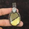 Septarian Pendant Rainbow Moonstone Pendant Copper Wire Wrapped Jewelry Gemstone Pendant Unique Copper Pendant Wire Jewelry Handmade Pendant