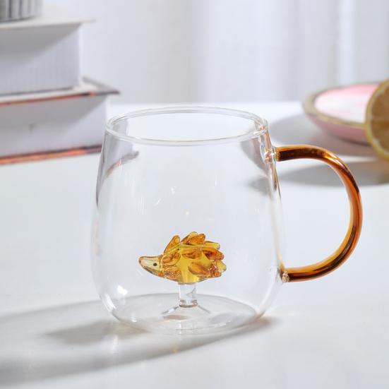 Handmade Glass Cup Animal Plant Shape Transparent Water Cup Cute Coffee Milk Drink Cup