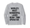 Самый удивительный в мире оператор лазерной отделки с длинным рукавом. Футболка