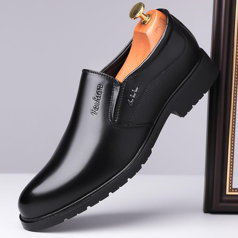 British Large Size 35-50 Men's Dress Shoes Spring Autumn New Designer Leather Shoes Men Fashion Black Solid Color Loafers Male