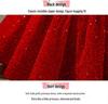 Red Sequin Puffy Skirt Formal Dress for Girls - Princess Birthday & Piano Performance Costume