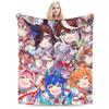 Uma Musume Pretty Derby Blanket Flannel  Winter  Breathable Lightweight Thin Throw Blanket for Bedding Travel Plush Thin Quilt