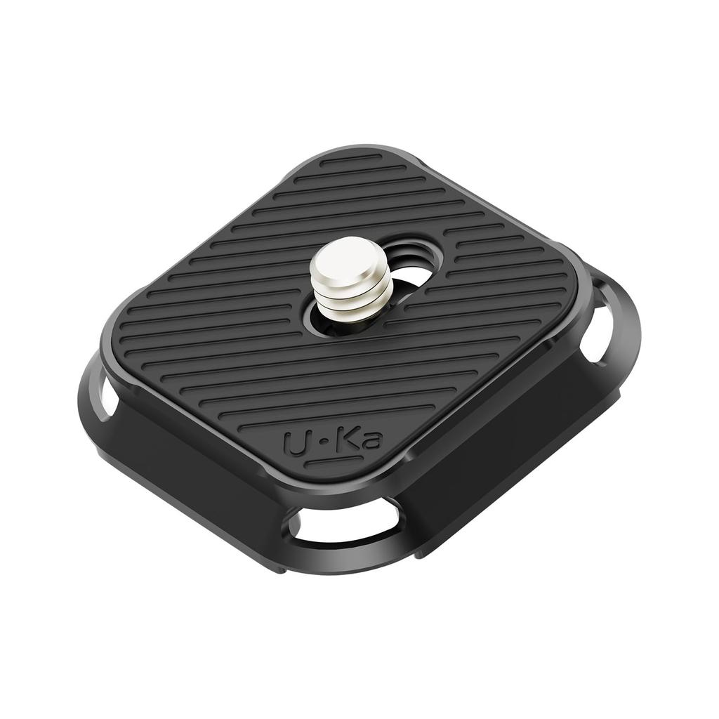 ULANZI Uka Quick Shoe 38mm Compatible with Shoulder Quick Mount for Compact Tripods and Compatible with UKA02 Plate, Arca-Swiss Compatible, Straps,