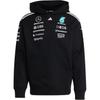 Adidas X Mercedes-Amg Petronas F1 Team Ss25 Comfortable Versatile Casual Striped Long Sleeve Sweatshirt Men Sweatshirt Black JW5385