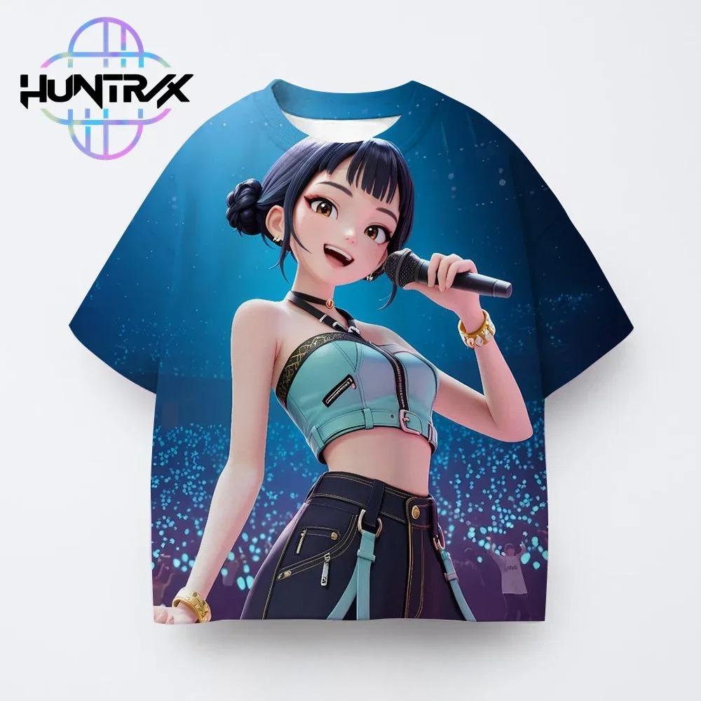 Мальчики Девочки Повседневная Мода Детский Kpop Истребители Демонов 3D Футболка с Коротким Рукавом Аниме Одежда Удобная Круглый Вырез Мягкая Летняя Футболка