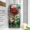 Цветной Чехол для Телефона в Стиле Стекла с Рисунком Розы для Google Pixel 10 9 A 8 A 7A 6A 7 PRO 8 9 Pro XL 4G 5G Цветочные Мягкие Чехлы