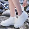 Reusable Waterproof Latex Rain Shoe Covers Non-slip Rubber Rain Boot Outdoor Rain Day Use Rain Gear Overshoes Shoes Accessories