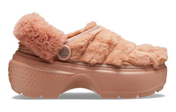 Crocs Женские клоги Stomp с стеганым верхом 'Оранжевый' 208938-2CC