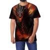Футболка с короткими рукавами и принтом черепа уличного мужчины Rascal Handsome Sugi Summer Casual Large Size Top для мужчин