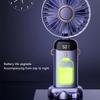 5000/8000mAh Portable Fan with Smart LED Digital Display 5 Speed Adjustable USB Rechargeable Mini Handheld Neck Fan