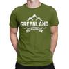 Винтажная футболка Greenland Glaciers Icebergs для мужчин с круглым вырезом, хлопковые футболки с коротким рукавом, размер 5XL, одежда
