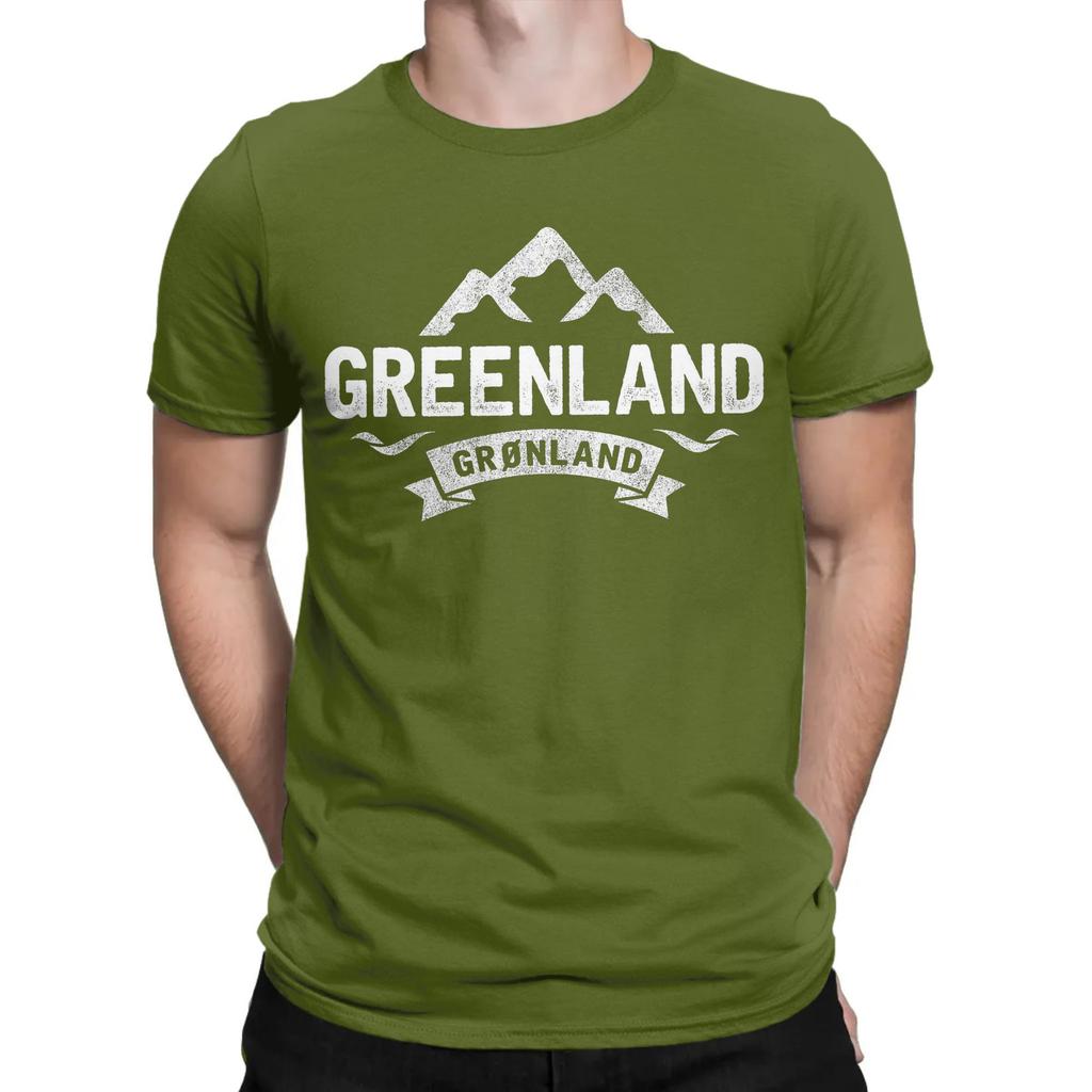 Винтажная футболка Greenland Glaciers Icebergs для мужчин с круглым вырезом, хлопковые футболки с коротким рукавом, размер 5XL, одежда