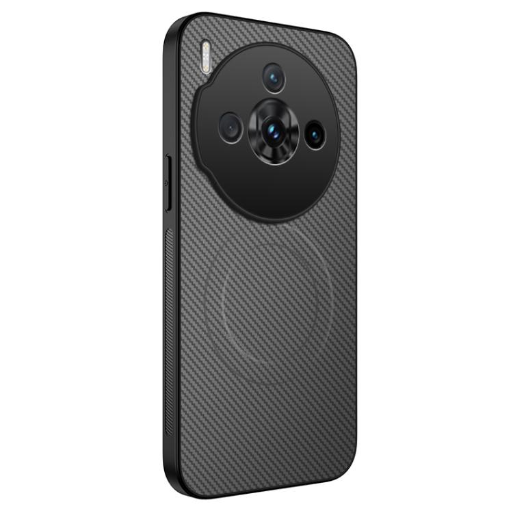 TQ Series Magnetic Carbon Fiber Texture PC Hybrid TPU Phone Case For ZTE nubia Z50