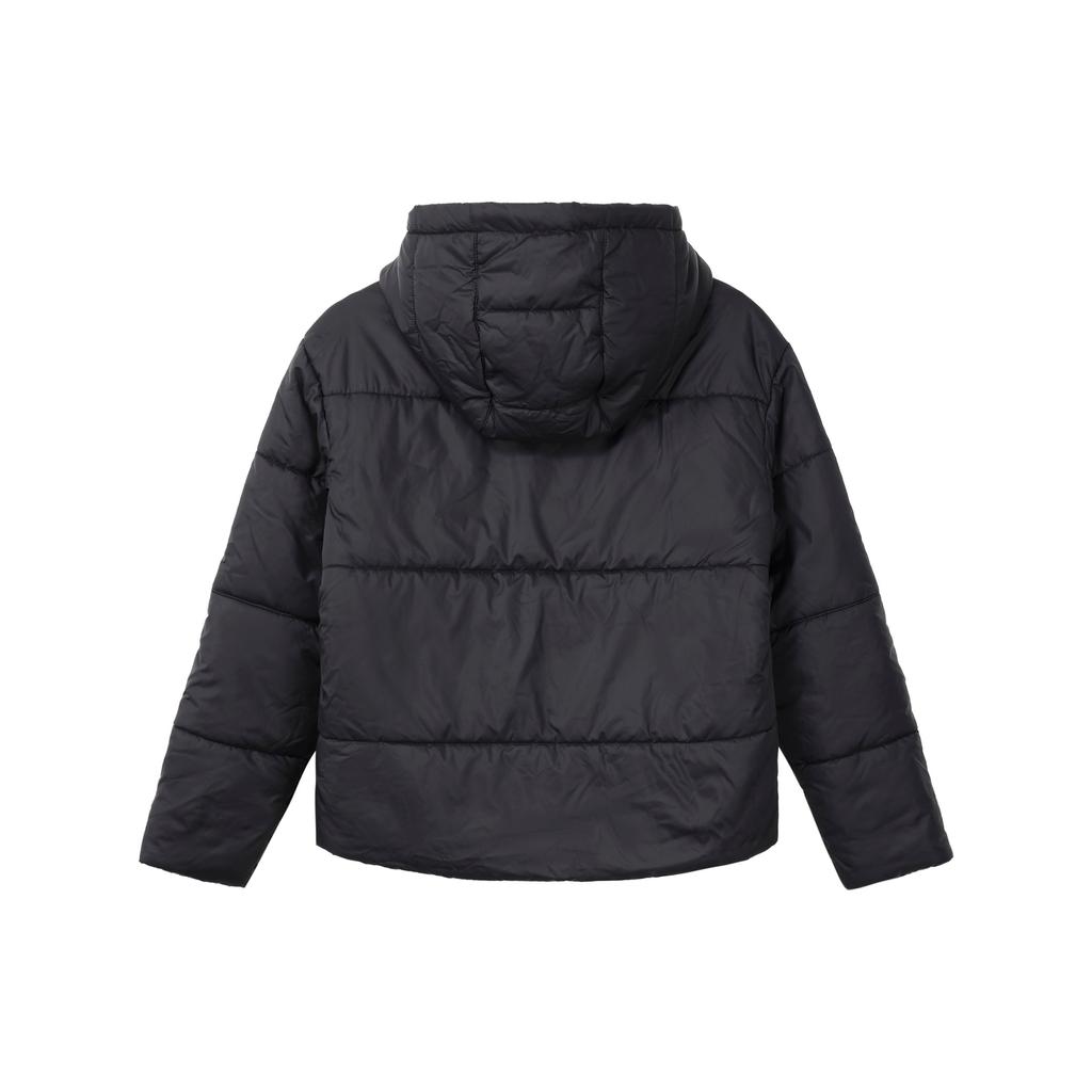 Nike Двусторонняя повседневная спортивная куртка с капюшоном из хлопка, женская куртка, черная 939361-010