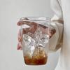 1pc Creative High Borosilicate Glass Cup, Simple Transparent Coffee or Milk Mug