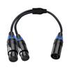 5-пиновый XLR разветвитель с 5-пиновыми XLR разъемами (папа и мама) для профессиональных звуковых систем, 50 см / 19,69 дюйма