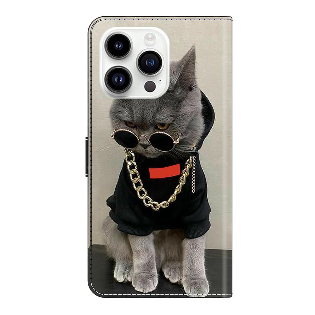 Trendy Cat Pattern Shockproof Card Slots PU Leather Wallet Phone Case for iPhone,Samsung,Huawei,Xiaomi,Moto,Oppo,Google,Nokia,LG,Oppo...