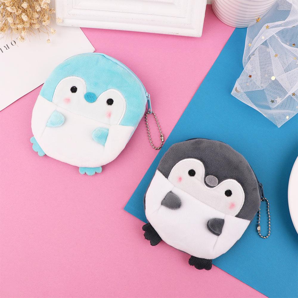 Casual Children Key bag Penguin Zipper bag Gift Mini Wallet Coin purse Earphone Bag Coin bag