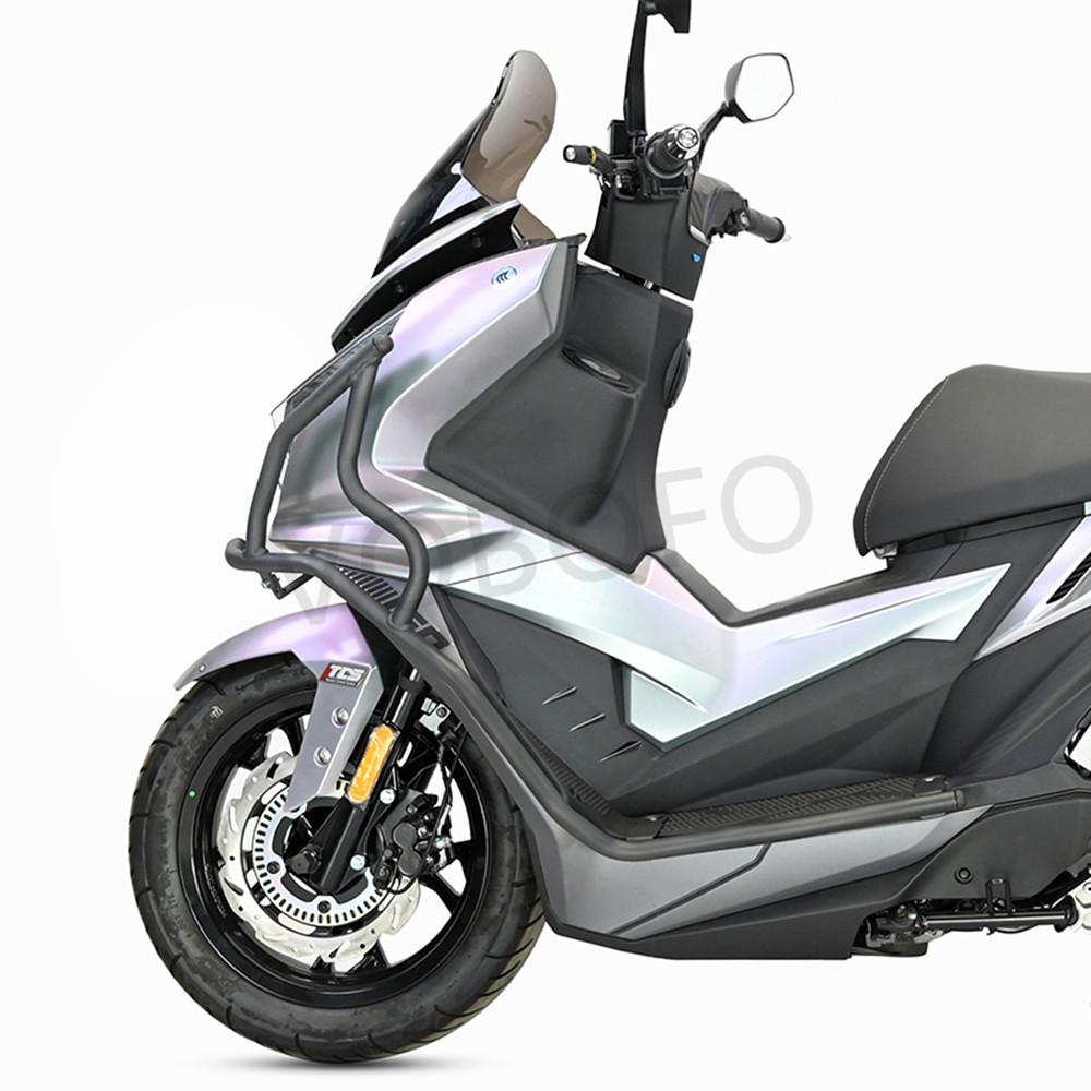 Fit for SYM Cruisym 150 Exhaust Pipe Bumper Carbon Steel Anti Fall Collision Protection Bar Modification Accessories Cruisym150