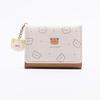 Collapsible Bear Print Wallet Cartoon Short Wallet Mini Coin Purse  Student