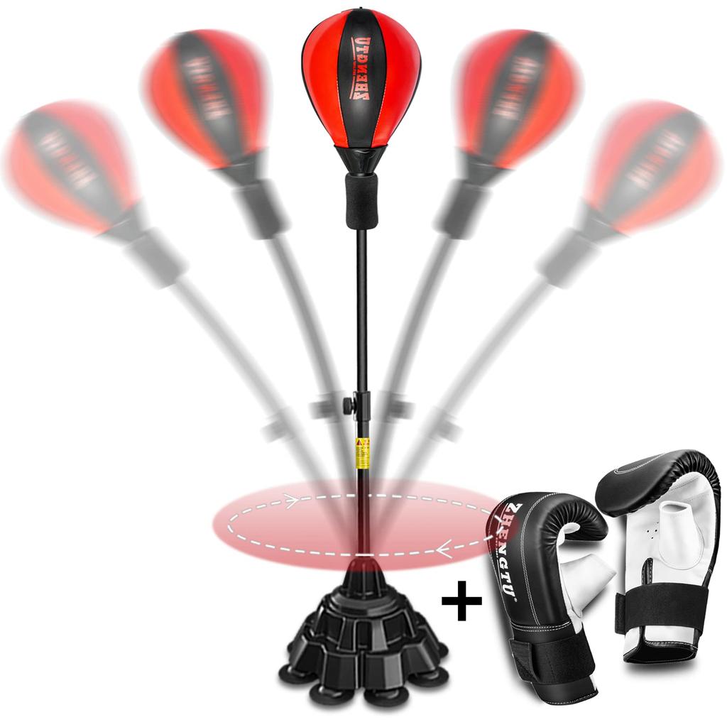ZHENGTU Freestanding Punching Bag for Home Sanding Freestanding Punching Ball with ZHENGTU Punching Easy To Saves Easy To Adjustable 8 Suction Cup