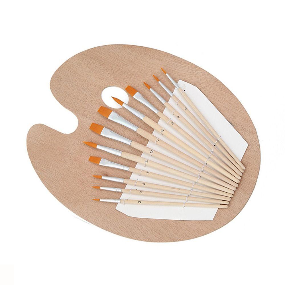 Wood Color Paint Tray Wooden Paint Brushes Artist Trays Wooden Paint Palette  Paint Palette