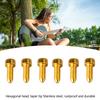 6PCS Metal Guitar Hex Head Screws Black Golden Silver Guitar Mounting Screws  Electric Guitar