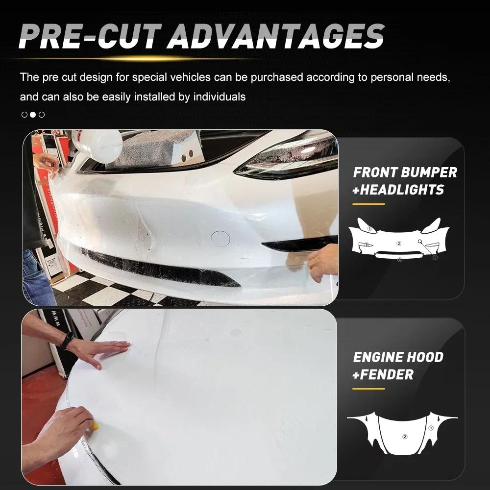 For Tesla Model Y 3 Car Sticker 2020-2025 Paint Protection Film Clear Bra PPF Anti Scratch PreCut Car Body Film Cover