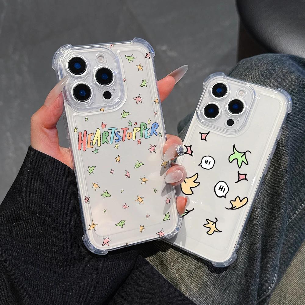 Heartstopper Phone Case For iPhone 16 15 14 13 12 11 Mini Pro Max X XR XSMax 7 8 Plus Anti Fall Transparent Cover