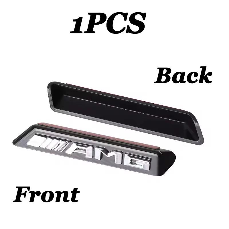 3D ABS Car Sticker Front Grille Emblem Decoration Accessories for Mercedes Benz AMG E C G M R S Class W176 W204 W212 GLC CLA GLA