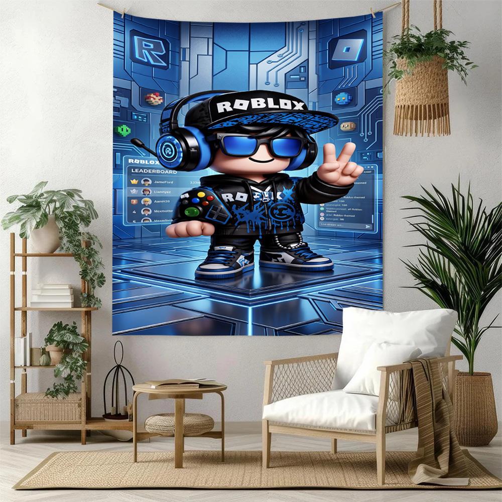 Roblox Wall Decor Tapestry Art For Pet Memorial Birthdaywedding Party Backdrop Family Gift