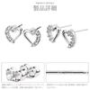 LOKUMI earrings made in Japan Pt900 platinum post Compatible with metal allergies open heart platinum ladies heart simple Smaller small Popularity