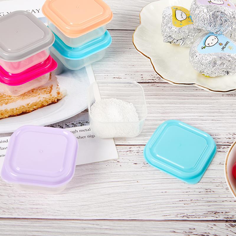 6 шт. контейнер для хранения продуктов, маленькие пластиковые влагонепроницаемые контейнеры, мини-коробка для хранения на кухне с герметичной крышкой, кухонные принадлежности