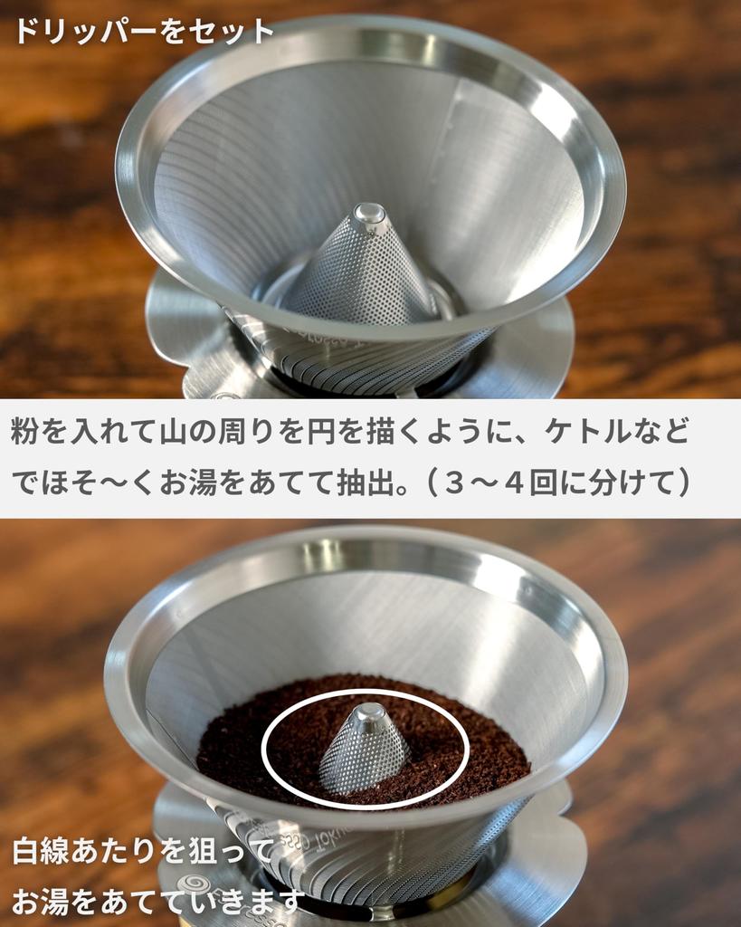 Espresso Tokyo Magma Dripper Кофейная воронка из нержавеющей стали для чашек MagMa Dripper 1-3