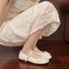 Soft Bottom Shallow Mouth with Bow Mary Jane Single Shoes Women's Summer New Flat Bottom Fashion Casual