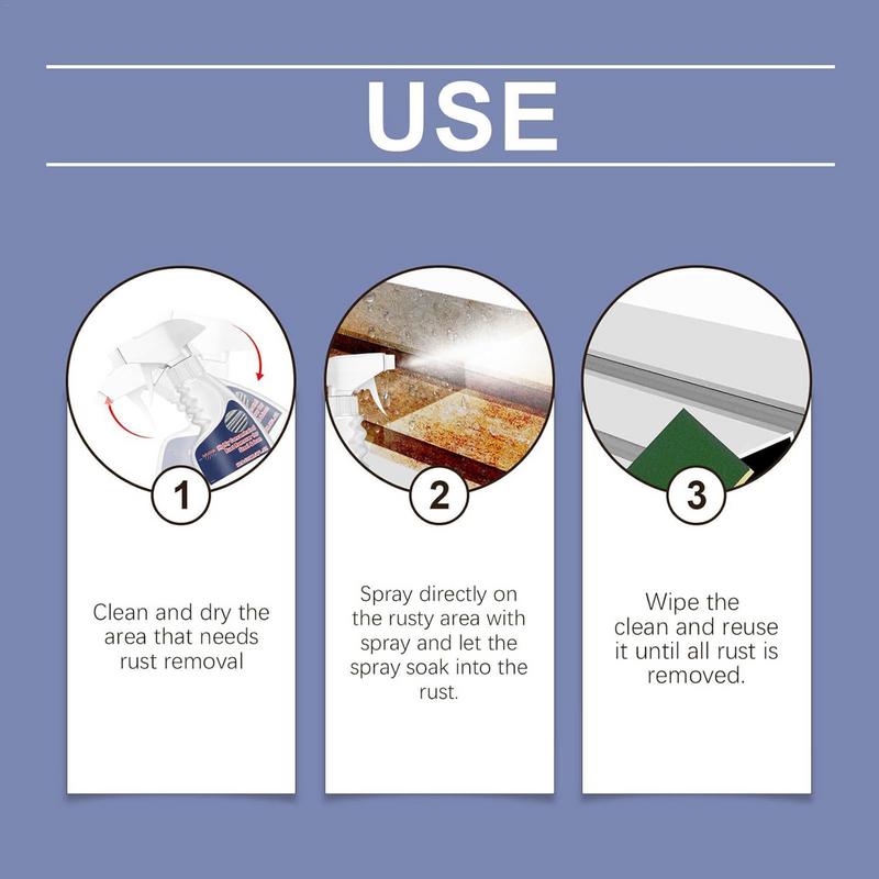 Спрей для удаления ржавчины с автомобиля Высокая эффективность 120 мл Средство для удаления пятен ржавчины с автомобиля Жидкость для удаления ржавчины Очистка Колеса Уход Спрей