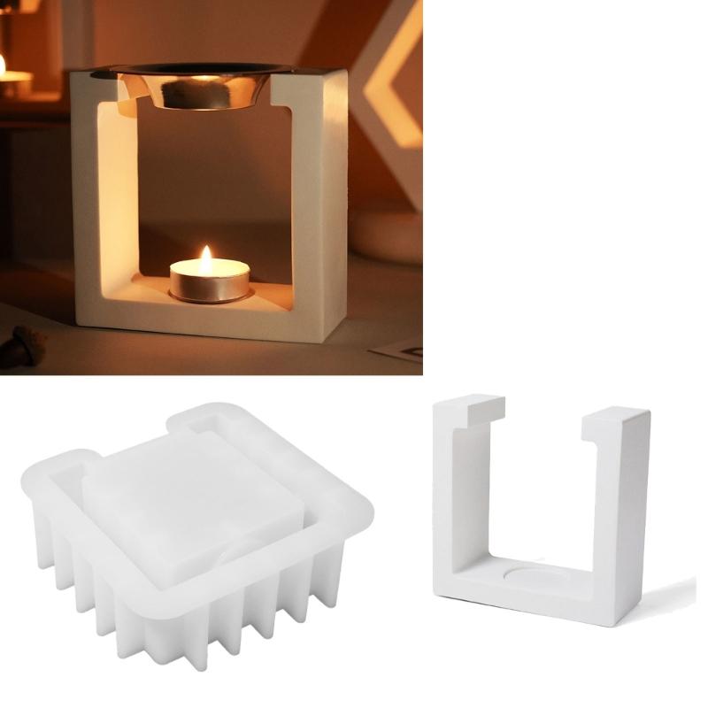 Candle Holder Mold, Irregular Shape Candlestick Molds for DIY Candle Holder Candlestick Christmas Gift Home Decor