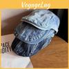 Vintage Denim Bucket Hat With Breathable Cotton For Summer And Spring Fashion