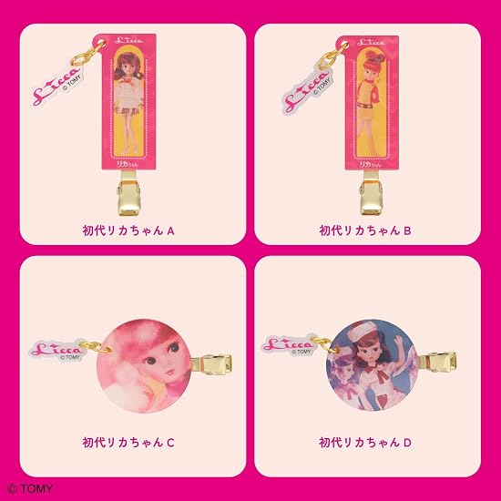 SHOBIDO Licca-chan Secret Bangs Clips 16 Types Total